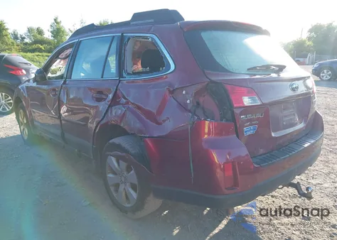 2012 Subaru Outback 2.5I z USA, uszkodzony, nr VIN 4S4BRBAC6C3221314